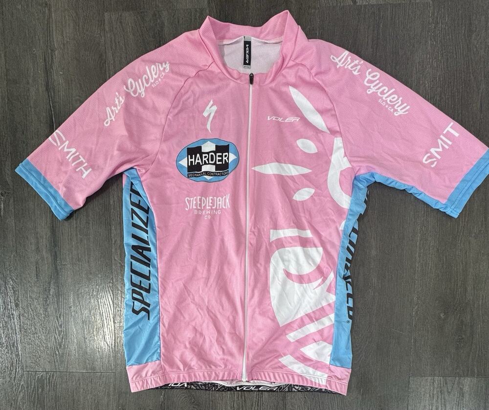Voler Specialized Cycling Bicycle Jersey Full Zip 3 Pocket Men Size XL